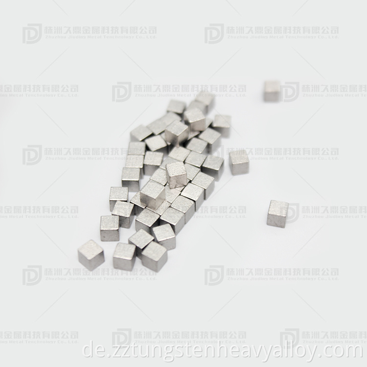 High density tungsten alloy cubes support customization